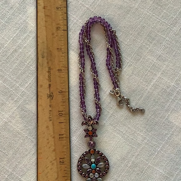 Nicky Butler 6.91ct Multigemstone Sterling Silver Pendant...